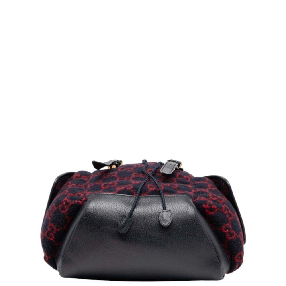 GUCCI Red Leather Backpack - Picture 3 of 7